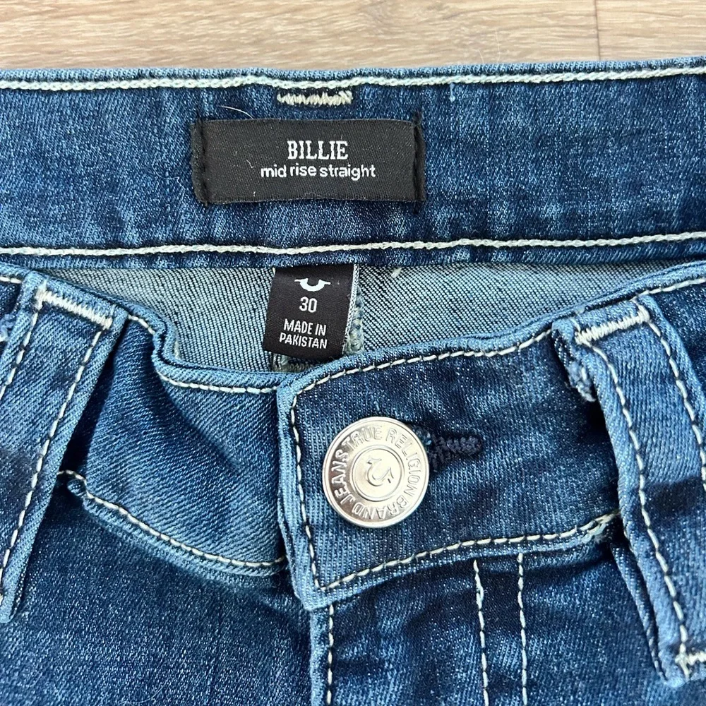 True Religion Billie Mid Rise Straight Jeans – W30 (NWT) - Picture 4 of 7